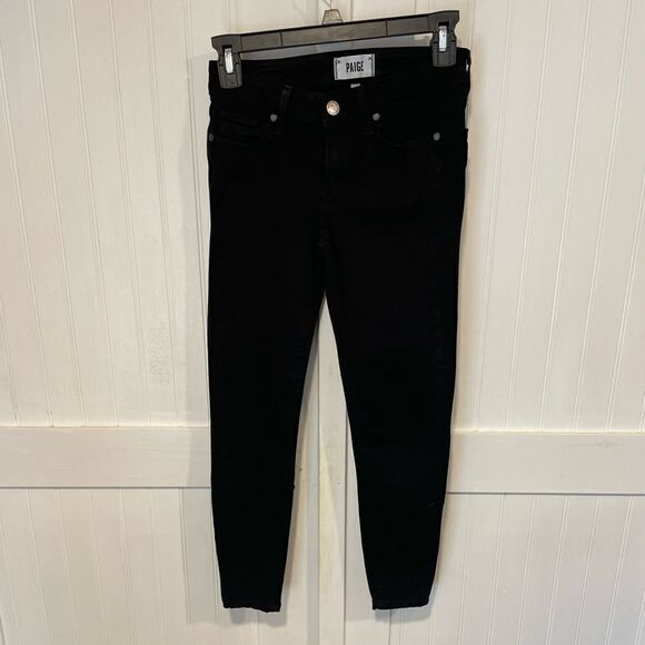 PAIGE Verdugo Crop black jeans size 24 - Picture 1 of 4